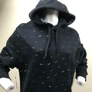 Black & Multi Color Nike Hoodie
